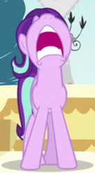 Size: 300x549 | Tagged: safe, imported from derpibooru, screencap, starlight glimmer, pony, unicorn, no second prances, cropped, female, mare, nose in the air, solo, stressed, volumetric mouth