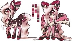 Size: 1280x726 | Tagged: safe, artist:velnyx, imported from derpibooru, oc, oc only, oc:kirsche torte, pegasus, pony, female, mare, reference sheet, simple background, solo, transparent background