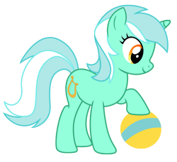 Size: 2763x2517 | Tagged: safe, artist:third uncle, artist:three uncle, imported from derpibooru, lyra heartstrings, pony, unicorn, party pooped, ball, female, high res, mare, simple background, smiling, solo, transparent background