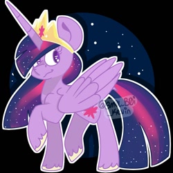 Size: 1000x1000 | Tagged: safe, artist:sm0lb0ikevin, imported from derpibooru, twilight sparkle, alicorn, pony, the last problem, crown, female, jewelry, mare, older, older twilight, princess twilight 2.0, regalia, solo, twilight sparkle (alicorn)