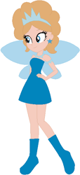Size: 282x616 | Tagged: safe, artist:selenaede, artist:user15432, imported from derpibooru, fairy, human, equestria girls, barely eqg related, base used, blue dress, blue wings, boots, clothes, crossover, ear piercing, earring, equestria girls style, equestria girls-ified, fairy wings, fairyized, hand on hip, high heel boots, high heels, jewelry, piercing, rainbow magic (series), shoes, sky the blue fairy, wings