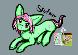 Size: 1244x886 | Tagged: safe, artist:skyfarer, imported from derpibooru, minty, earth pony, pony, 2021, solo