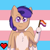 Size: 1000x1000 | Tagged: safe, artist:fruiitypieq, artist:shycookieq, imported from derpibooru, oc, oc only, pegasus, pony, bust, commission, female, flag, heart, holding a flag, hoof hold, lesbian pride flag, mare, pegasus oc, pride, pride flag, smiling, solo, transgender pride flag, two toned wings, wings, ych result