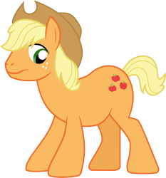 Size: 3000x3221 | Tagged: safe, artist:cloudy glow, artist:cloudyglow, imported from derpibooru, applejack, big macintosh, earth pony, pony, magic duel, .ai available, absurd resolution, big jackintosh, disguise, high res, male, simple background, solo, stallion, transparent background, vector