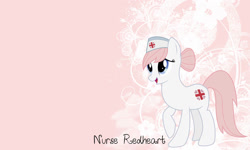 Size: 1154x692 | Tagged: safe, artist:gunslingerpen, artist:kelseysparrow67, artist:kooner-cz, imported from derpibooru, nurse redheart, pony, solo, vector, wallpaper