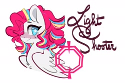 Size: 2400x1600 | Tagged: safe, artist:goshhhh, imported from derpibooru, oc, oc only, oc:light shooter, pegasus, pony, solo, starry eyes, wingding eyes