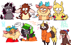 Size: 3500x2206 | Tagged: safe, artist:hoshmyposhes, imported from derpibooru, arizona cow, oleander, paprika paca, pom lamb, tianhuo, velvet reindeer, cow, them's fightin' herds, arizona (tfh), community related, cross-popping veins, eric cartman, high res, kenny mccormick, kyle broflovski, oleander (tfh), paprika (tfh), pom (tfh), south park, stan marsh, tianhuo (tfh), velvet (tfh)