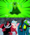 Size: 1920x2160 | Tagged: source needed, safe, edit, edited screencap, imported from derpibooru, screencap, cozy glow, lord tirek, queen chrysalis, alicorn, centaur, changeling, pony, taur, season 9, the ending of the end, spoiler:s09, alicornified, angry, comparison, cozycorn, crossover, disney, high res, lord hater, race swap, the cool guy, ultimate chrysalis, wander over yonder