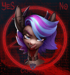 Size: 4452x4800 | Tagged: safe, artist:dashid, imported from derpibooru, oc, oc only, oc:ouija, pony, blood, solo