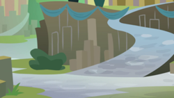 Size: 1280x720 | Tagged: safe, imported from derpibooru, screencap, surf and/or turf, background, mount aris, no pony, scenic ponyville