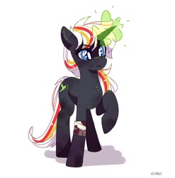 Size: 1151x1167 | Tagged: safe, artist:aaa-its-spook, imported from derpibooru, oc, oc only, oc:velvet remedy, pony, unicorn, fallout equestria, bandage, blood, female, magic, mare, solo