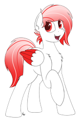 Size: 1500x2200 | Tagged: safe, artist:ponynamedmixtape, imported from derpibooru, oc, oc only, oc:deepest apologies, pegasus, pony, pegasus oc, raised hoof, solo, wings