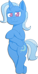 Size: 492x962 | Tagged: safe, artist:xppp1n, imported from ponybooru, trixie, semi-anthro, unicorn, female, mare, no pupils, simple background, solo, transparent background