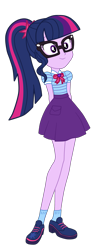 Size: 1416x3427 | Tagged: safe, artist:gmaplay, imported from derpibooru, sci-twi, twilight sparkle, equestria girls, equestria girls series, fomo, spoiler:eqg series (season 2), cute, female, glasses, high res, sci twi is watching you, simple background, solo, transparent background, twiabetes