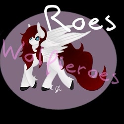 Size: 433x433 | Tagged: safe, artist:roeswolfcreations, imported from derpibooru, oc, oc only, pegasus, pony, abstract background, hair over one eye, pegasus oc, solo, unshorn fetlocks, wings