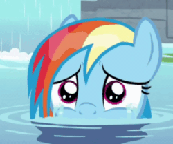Size: 413x346 | Tagged: safe, imported from derpibooru, screencap, rainbow dash, pegasus, pony, deep tissue memories, spoiler:deep tissue memories, spoiler:mlp friendship is forever, animated, cropped, crying, cute, daaaaaaaaaaaw, dashabetes, dhx is trying to murder us, female, gif, hnnng, mare, ponyville spa, sad, sadorable, solo, spa, teary eyes, water, wet, wet mane, wet mane rainbow dash, wiping tears
