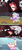 Size: 1920x4320 | Tagged: safe, edit, edited screencap, imported from derpibooru, screencap, cozy glow, demon, hellhound, imp, pegasus, pony, frenemies (episode), angry, blitzo, female, filly, hell, helluva boss, high res, loona (helluva boss), pentagram, rage, shrunken pupils, shut the fuck up, vulgar