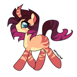 Size: 1280x1280 | Tagged: safe, artist:renhorse, imported from derpibooru, oc, oc only, pony, curved horn, horn, male, simple background, solo, stallion, transparent background