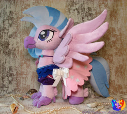 Size: 2576x2304 | Tagged: safe, artist:1stastrastudio, imported from derpibooru, silverstream, hippogriff, clothes, high res, irl, photo, plushie, solo