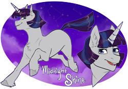 Size: 3240x2259 | Tagged: safe, artist:jeshh, imported from derpibooru, oc, oc only, oc:midnight shine, pony, unicorn, female, high res, horn, mare, solo, unicorn oc