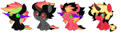 Size: 886x249 | Tagged: safe, artist:snakepill, imported from derpibooru, oc, oc only, earth pony, pony, unicorn, baby, baby pony, base used, curved horn, eye mist, freckles, horn, magical gay spawn, offspring, parent:big macintosh, parent:king sombra, parents:sombratosh, simple background, transparent background