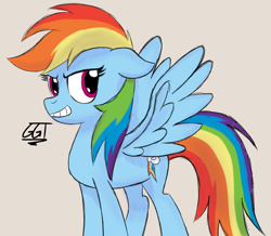 Size: 1312x1142 | Tagged: safe, artist:gatebreakergt, imported from derpibooru, rainbow dash, pegasus, pony, female, mare, simple background, solo
