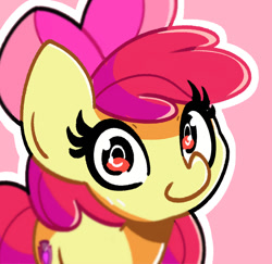 Size: 827x805 | Tagged: safe, artist:kindakismet, imported from derpibooru, apple bloom, earth pony, pony, adorabloom, cute, cutie mark, female, filly, solo, the cmc's cutie marks