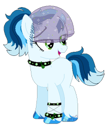 Size: 369x426 | Tagged: safe, artist:chatonettes, imported from derpibooru, oc, oc only, pony, unicorn, base used, choker, female, hoof polish, horn, looking back, mare, open mouth, simple background, smiling, solo, transparent background, unicorn oc, veil