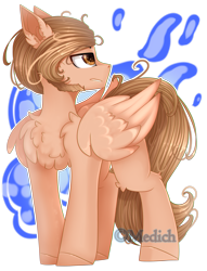 Size: 1685x2205 | Tagged: safe, artist:mediasmile666, imported from derpibooru, oc, oc only, pegasus, pony, abstract background, chest fluff, male, solo, stallion