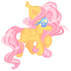 Size: 1376x1394 | Tagged: safe, artist:webkinzworldz, imported from derpibooru, fluttershy, pegasus, pony, cutie mark eyes, hair over one eye, messy mane, no pupils, simple background, smol, solo, transparent background, two toned wings, wingding eyes, wings