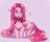 Size: 3000x2500 | Tagged: safe, artist:zefirka, imported from derpibooru, pinkie pie, earth pony, pony, :<, alternate hairstyle, chest fluff, cute, diapinkes, floppy ears, high res, pinkamena diane pie, solo