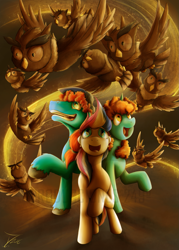 Size: 1073x1500 | Tagged: safe, artist:jamescorck, imported from derpibooru, oc, oc:britannia (uk ponycon), oc:nessie (bronyscot), poster, uk ponycon