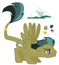 Size: 1500x1650 | Tagged: safe, artist:magicuniclaws, imported from derpibooru, oc, oc only, hybrid, pony, male, offspring, parent:cipactli, parent:daring do, simple background, solo, transparent background