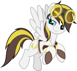 Size: 1155x1058 | Tagged: safe, artist:pegasski, imported from derpibooru, oc, oc only, oc:ruffian, pegasus, pony, clothes, female, goggles, mare, simple background, solo, transparent background