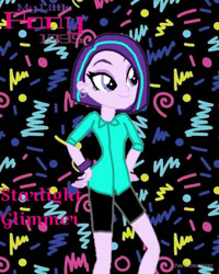 Size: 600x750 | Tagged: safe, artist:desireesamaniego, imported from derpibooru, starlight glimmer, equestria girls, '90s, 90's fashion, clothes, ear piercing, earring, jewelry, piercing, shorts