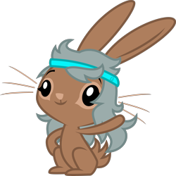 Size: 4003x4000 | Tagged: safe, artist:melisareb, imported from derpibooru, oc, oc only, oc:allyana aluminum, rabbit, absurd resolution, animal, female, inkscape, non-pony oc, show accurate, simple background, solo, transparent background, vector