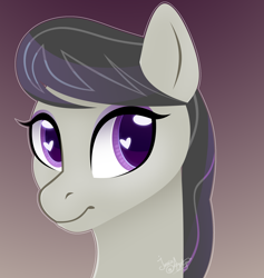 Size: 1800x1900 | Tagged: safe, artist:77jessieponygames77, imported from derpibooru, octavia melody, earth pony, pony, bust, female, gradient background, heart eyes, mare, solo, wingding eyes
