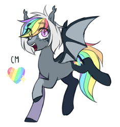 Size: 1280x1359 | Tagged: safe, artist:lynesssan, imported from derpibooru, oc, oc only, oc:colors, bat pony, pony, female, mare, simple background, solo, transparent background