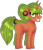 Size: 1920x2248 | Tagged: safe, artist:spokenmind93, imported from derpibooru, oc, oc only, pony, unicorn, female, grin, hair accessory, pokémon, ponymon, ponytail, simple background, smiling, solo, solo female, transparent background