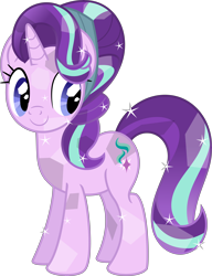 Size: 6076x7909 | Tagged: safe, artist:digimonlover101, artist:shootingstarsentry, imported from derpibooru, starlight glimmer, crystal pony, pony, absurd resolution, crystallized, simple background, solo, transparent background, vector