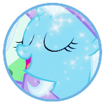 Size: 150x150 | Tagged: safe, artist:hexedits, imported from derpibooru, trixie, pony, unicorn, cape, clothes, eyes closed, female, hat, icon, mare, open mouth, open smile, smiling, solo, trixie's cape, trixie's hat