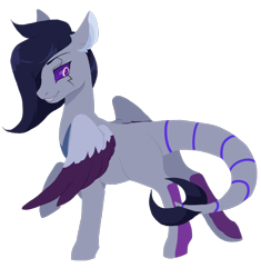 Size: 800x852 | Tagged: safe, artist:lavvythejackalope, imported from derpibooru, oc, oc only, pegasus, pony, eye scar, looking back, pegasus oc, scar, simple background, solo, transparent background, two toned wings, wings