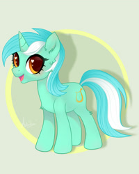 Size: 1920x2400 | Tagged: safe, artist:77jessieponygames77, imported from derpibooru, lyra heartstrings, pony, unicorn, circle background, female, heart eyes, mare, open mouth, simple background, smiling, solo, tan background, wingding eyes