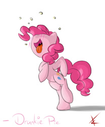 Size: 1000x1200 | Tagged: safe, artist:crade, pinkie pie, earth pony, pony, drunk, female, mare, solo, solo female