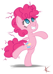 Size: 605x848 | Tagged: safe, artist:crade, pinkie pie, earth pony, pony, female, filly, filly pinkie pie, solo, solo female, young, younger