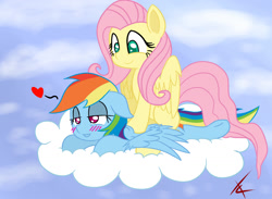 Size: 1500x1100 | Tagged: safe, artist:crade, fluttershy, rainbow dash, pegasus, pony, massage