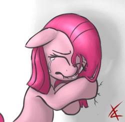 Size: 821x800 | Tagged: safe, artist:crade, pinkie pie, earth pony, pony, crying, pinkamena diane pie