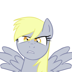 Size: 1080x1080 | Tagged: safe, artist:melonmilk, imported from derpibooru, derpy hooves, pegasus, pony, angry, bust, portrait, serious, show accurate, solo