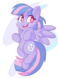 Size: 1200x1600 | Tagged: safe, artist:comfytail, imported from derpibooru, wind sprint, pegasus, pony, colored, cute, female, filly, flying, simple background, solo, sprintabetes
