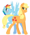 Size: 4298x4914 | Tagged: safe, artist:marmerso, imported from derpibooru, applejack, rainbow dash, earth pony, pegasus, pony, appleblitz (straight), appledash, blushing, colored, female, half r63 shipping, lesbian, male, mare, rainbow blitz, rule 63, seduction, shipping, simple background, spread wings, stallion, straight, tail seduce, transparent background, wingboner, wings